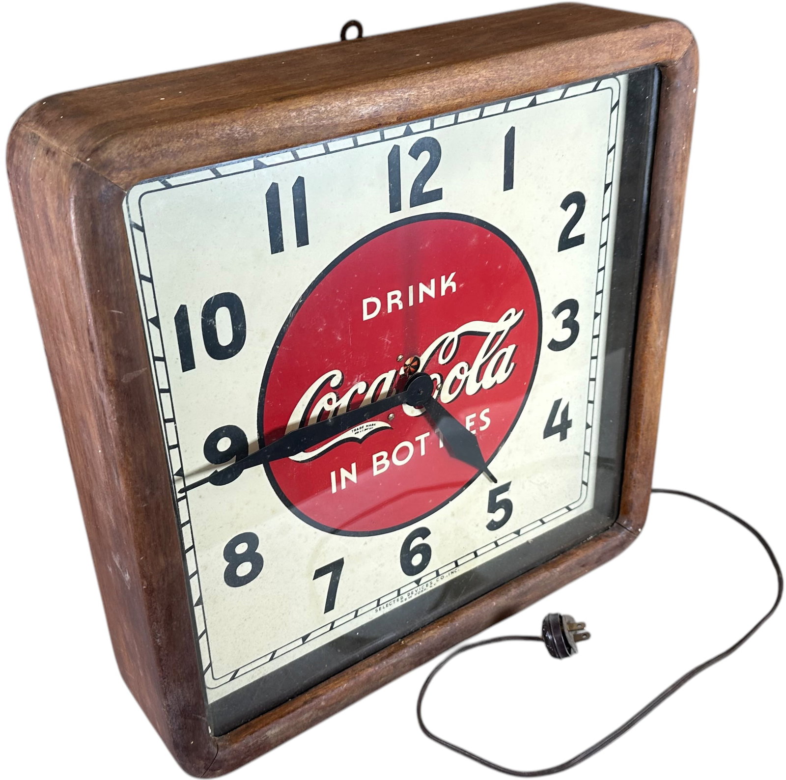 SELECTOCLOCK COCA COLA ELECTRIC WALL CLOCK - 3