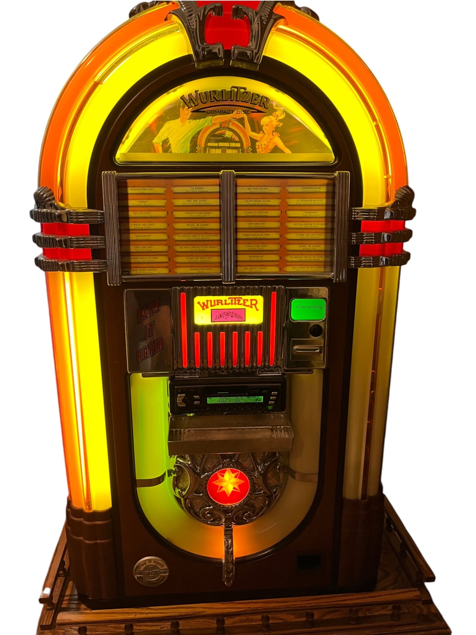 WURLITZER HOME MODEL BUBBLER CD JUKEBOX (1 of 2)