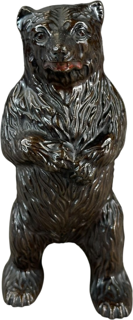HUBLEY STANDING BEAR STILL BANK: 211. HUBLEY STANDING BEAR STILL BANK | 6.5" h. | (Pristine to Near Mint Condition) | $200 - $400