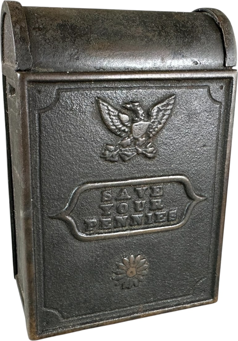 SAVE YOUR PENNIES MAILBOX STILL BANK (1 of 7)