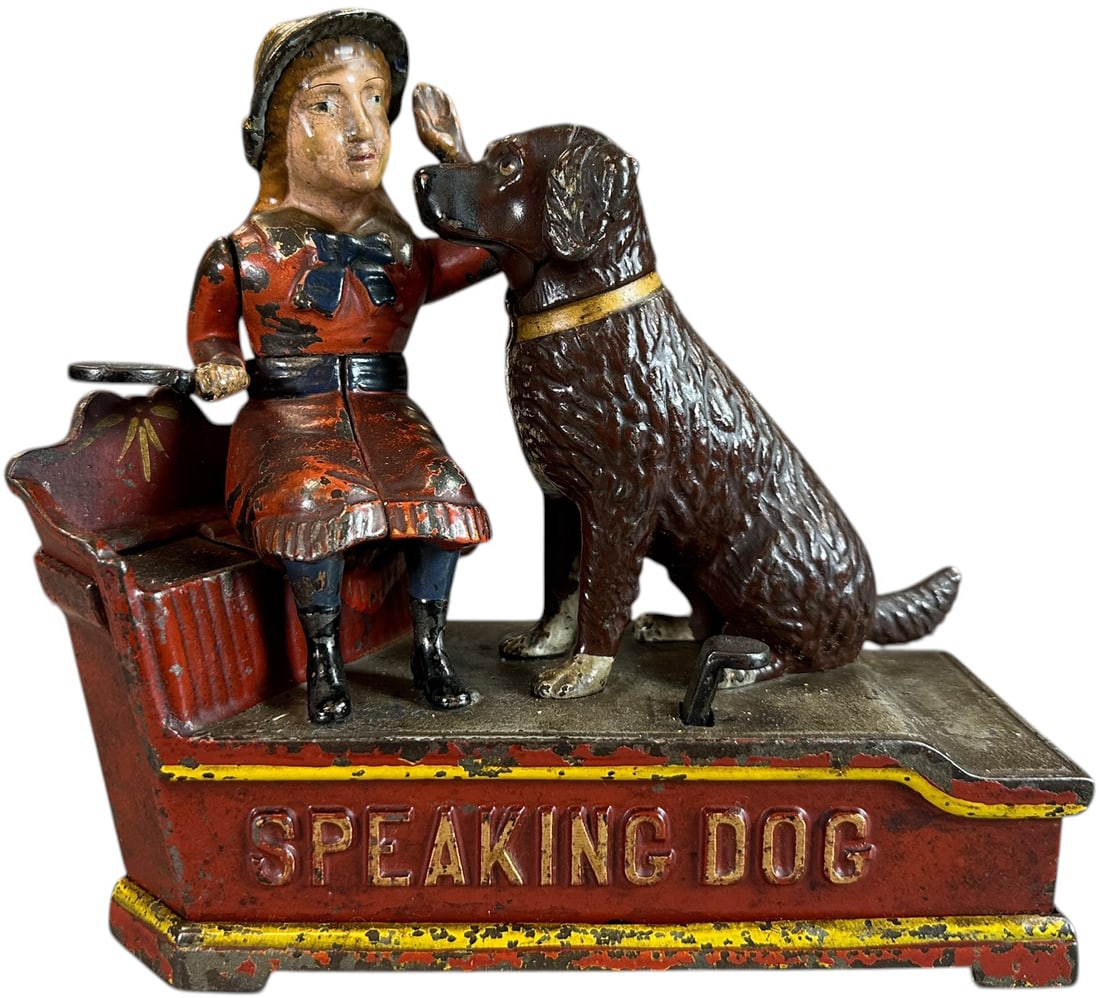 SPEAKING DOG MECHANICAL BANK (1 of 6)