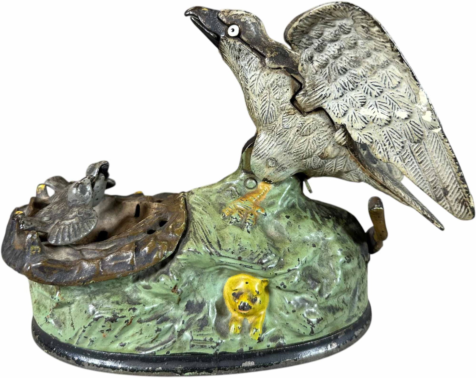 EAGLE & EAGLETTS MECHANICAL BANK (1 of 9)