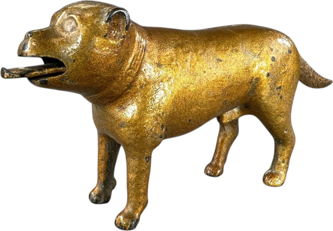BULL DOG STANDING MECHANICAL BANK (1 of 7)