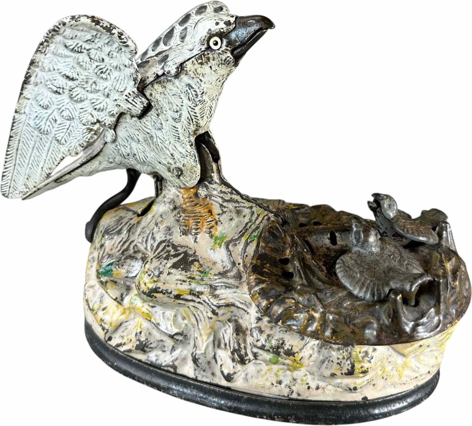 EAGLE & EAGLETTS MECHANICAL BANK (1 of 10)