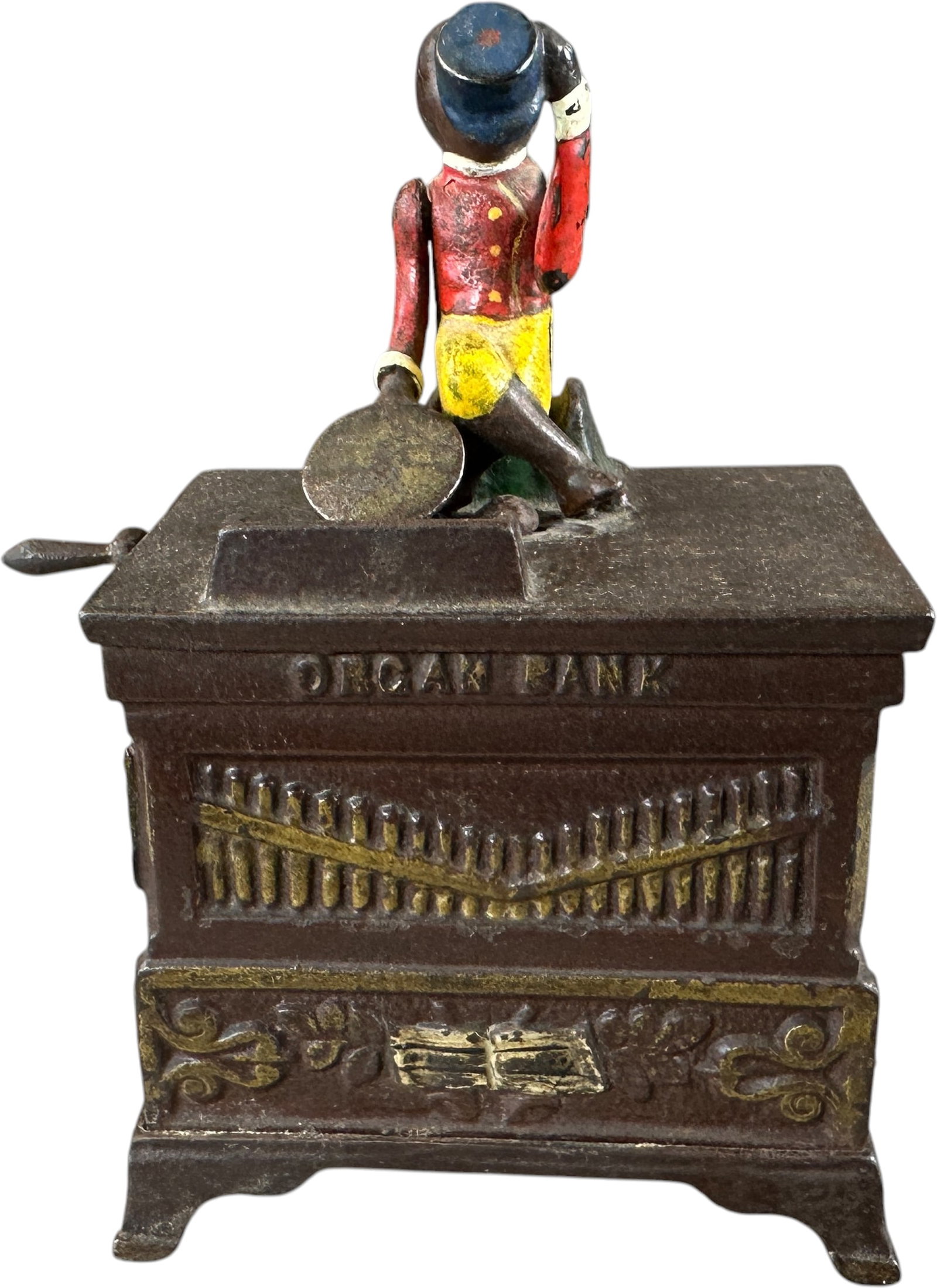 MEDIUM ORGAN BANK MECHANICAL BANK (1 of 7)