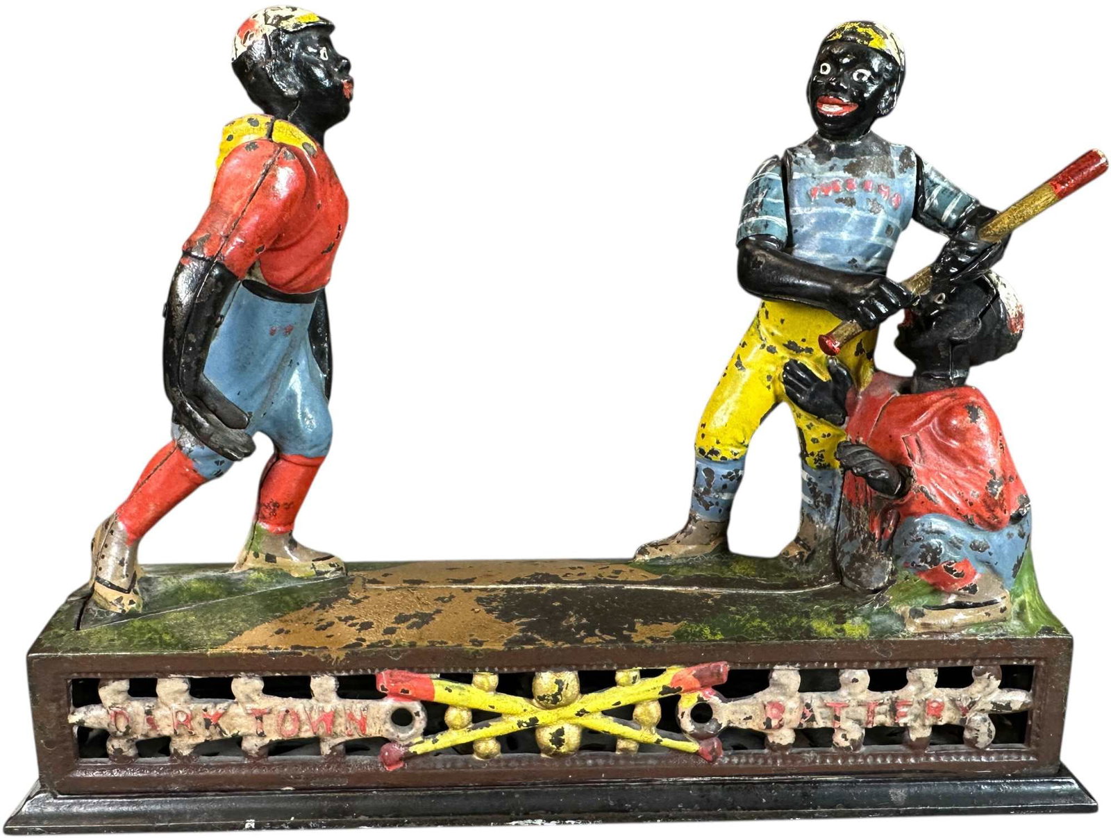THE BASEBALL MECHANICAL BANK - DARKTOWN BATTERY (1 of 11)