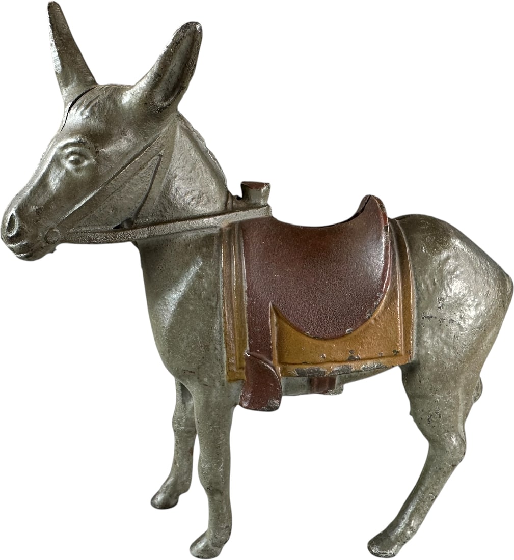 LARGE DONKEY W/ SADDLE STILL BANK (1 of 7)