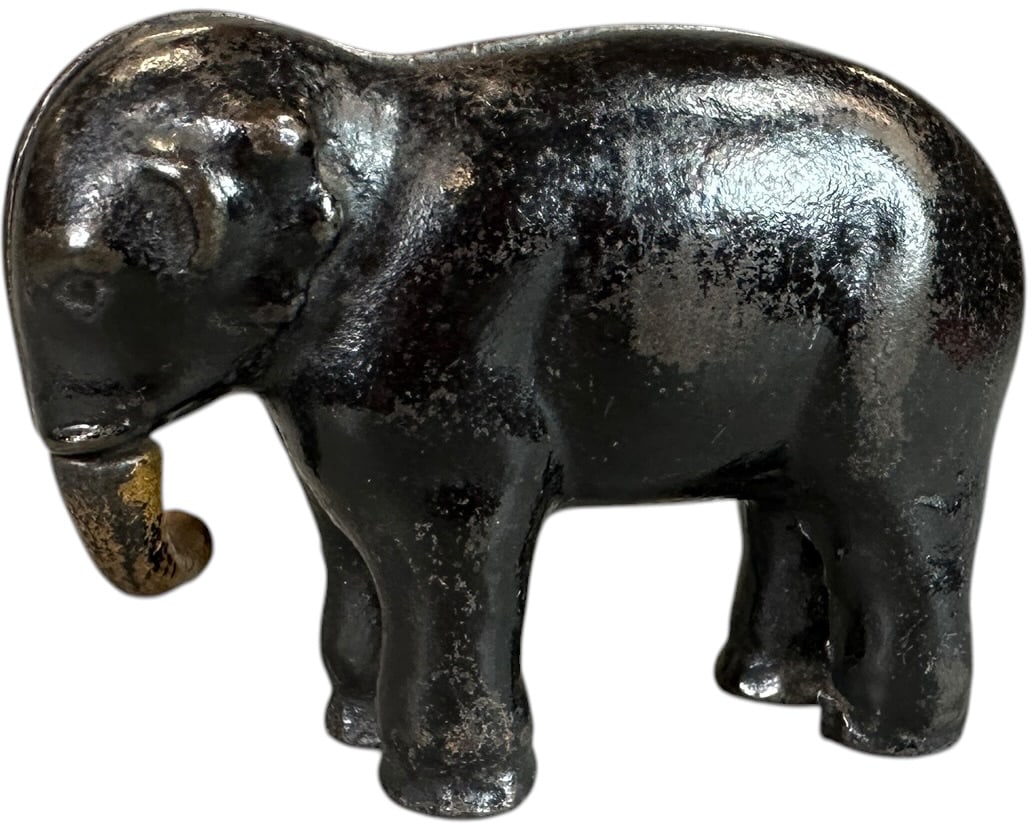 ELEPHANT SWIVEL TRUNK STILL BANK (1 of 8)