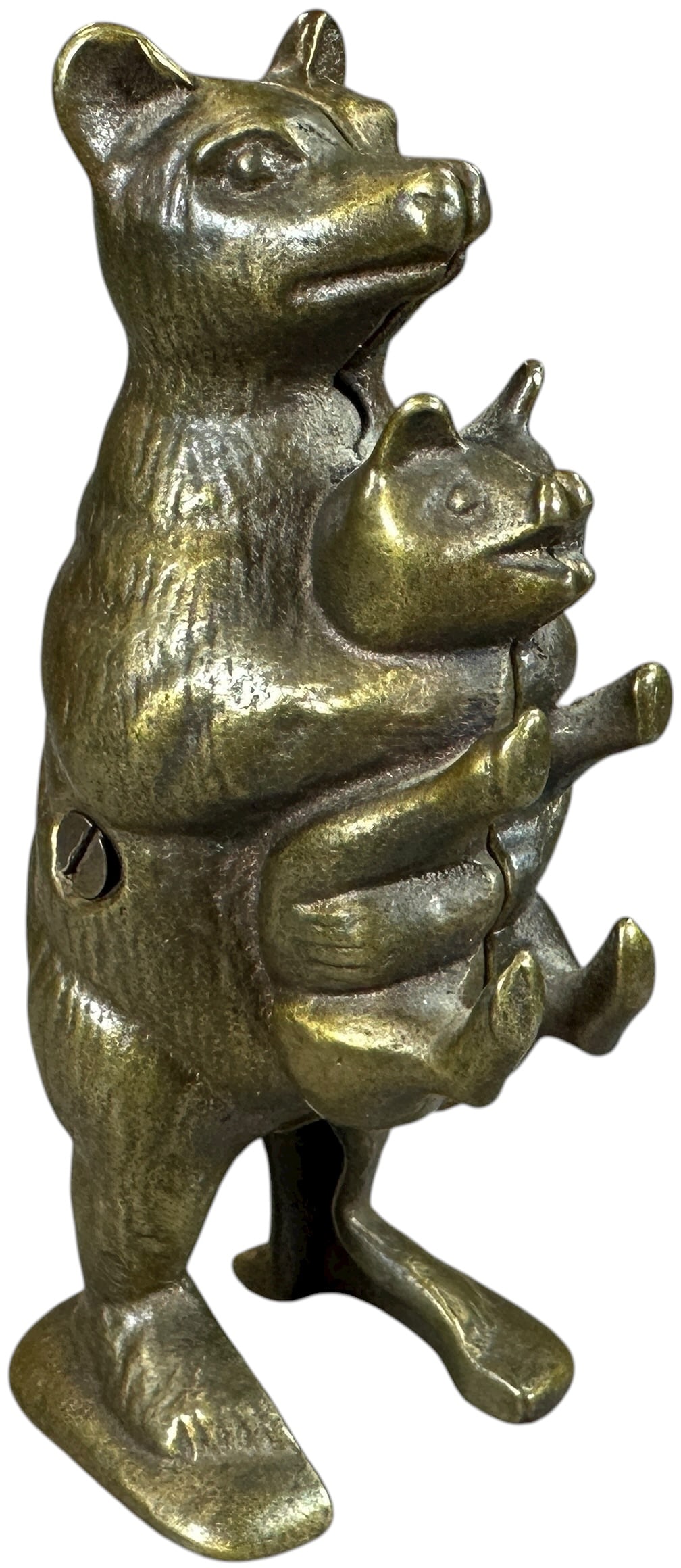 BEAR STEALING PIG STILL BANK (1 of 6)