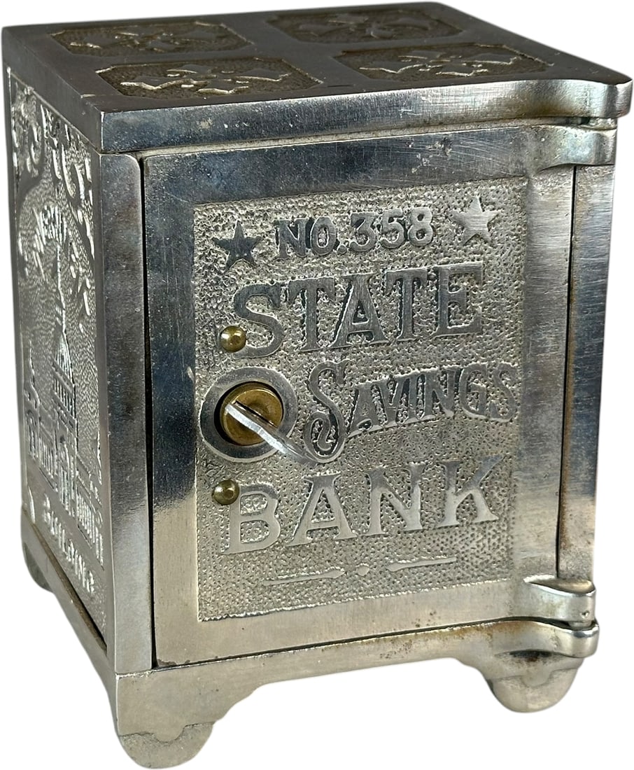 NO.358 STATE SAVINGS SAFE STILL BANK (1 of 7)