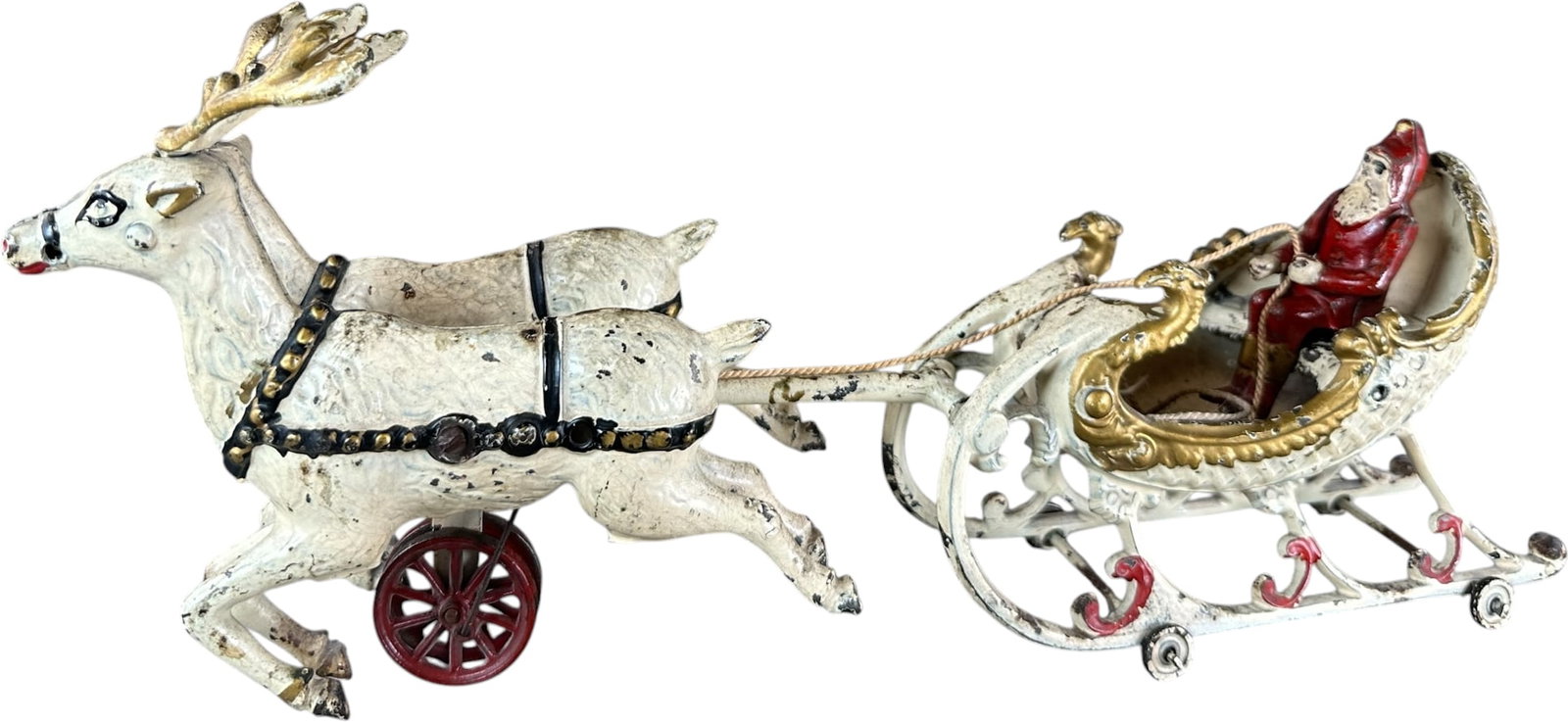HUBLEY SANTA SLEIGH PULLED BY REINDEER (1 of 9)