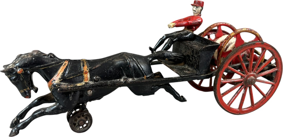 SCARCE WILKINS HORSE DRAWN HOSE REEL (1 of 8)