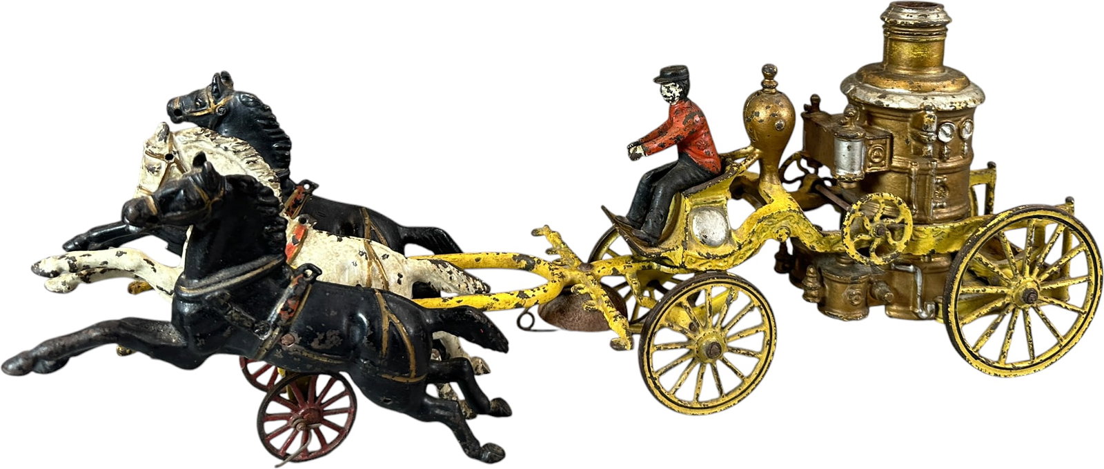 LARGE WILKINS HORSE DRAWN FIRE PUMPER (1 of 7)