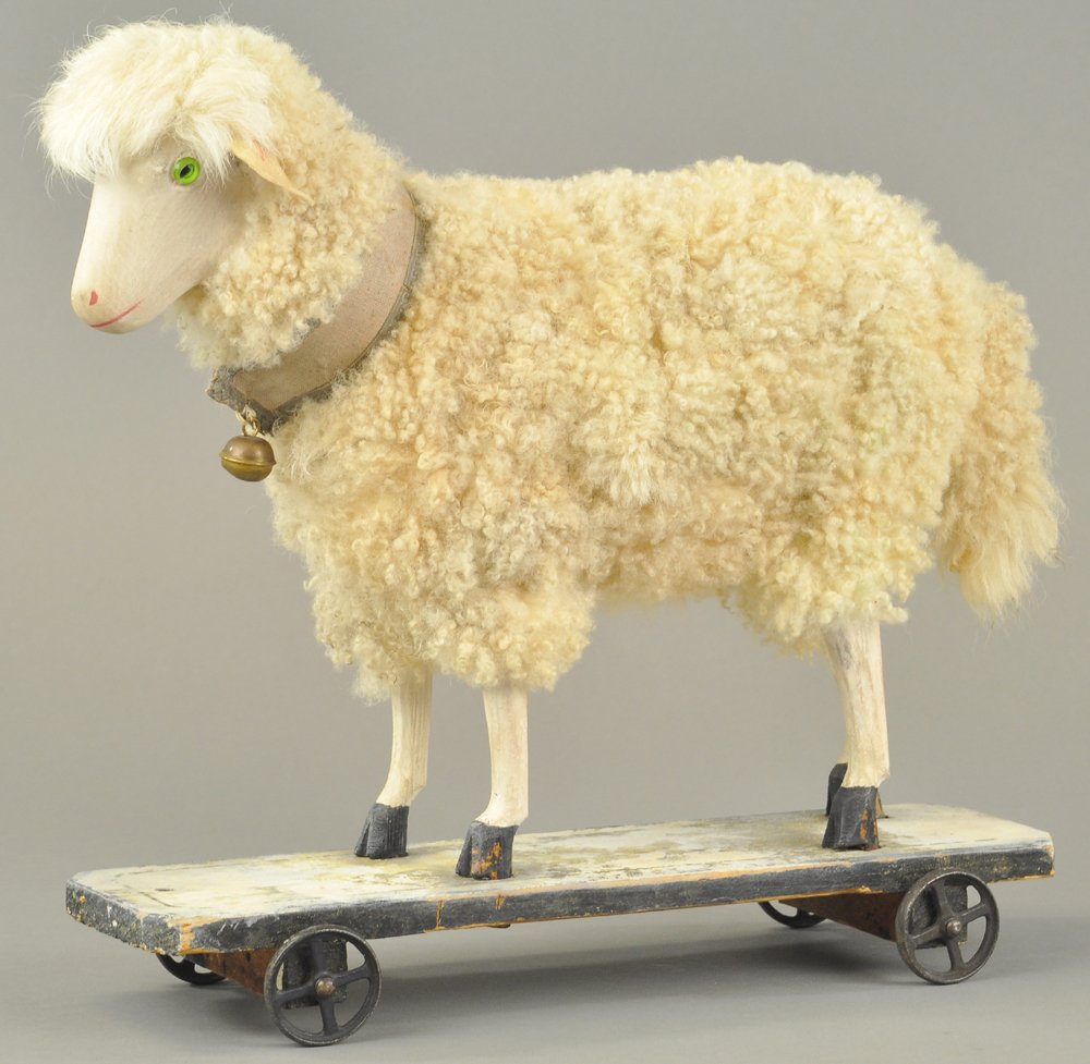 GERMAN PULL TOY SHEEP