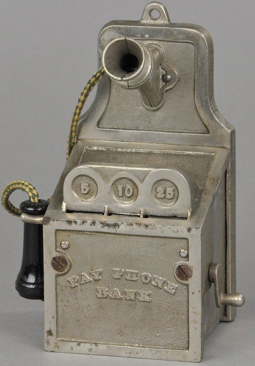 PAY PHONE STILL BANK (NICKEL PLATED) (1 of 3)