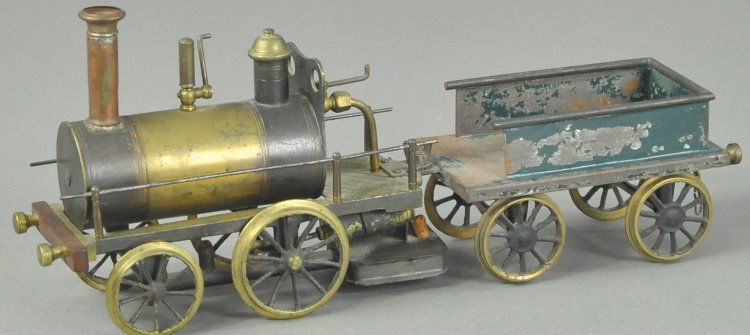 STEVENS DOCKYARD LOCOMOTIVE AND TENDER (1 of 2)