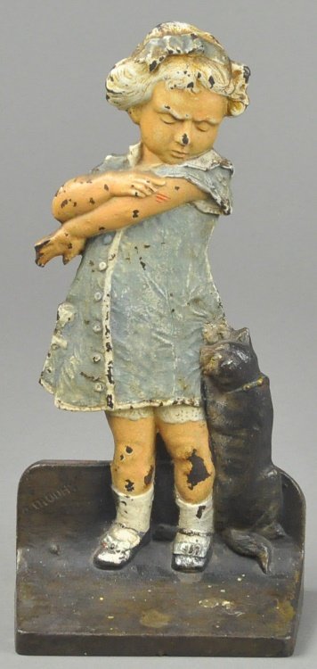 CAT SCRATCH GIRL DOORSTOP (1 of 2)