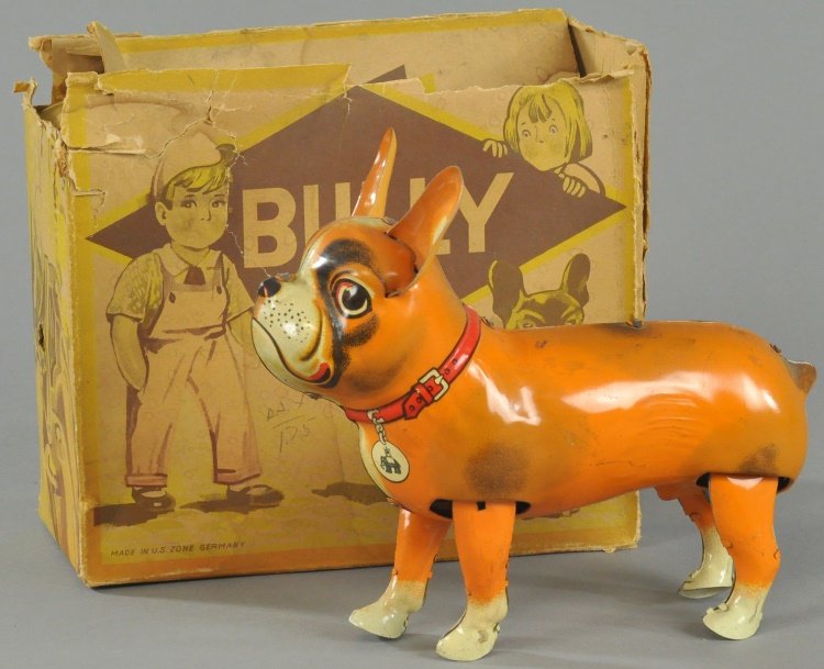 "BULLY" TIN WIND-UP DOG (1 of 2)