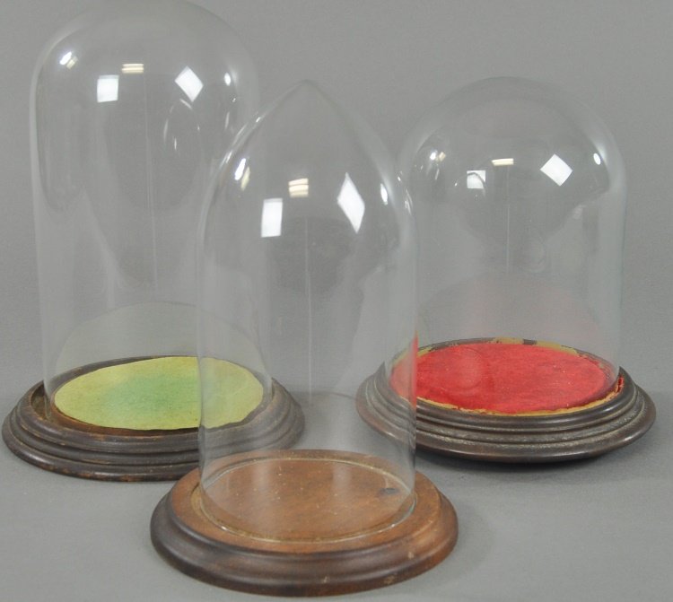 LOT OF THREE GLASS GLOBES (1 of 2)