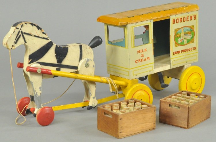 BORDEN'S MILK & CREAM FARM PRODUCTS WAGON (1 of 2)
