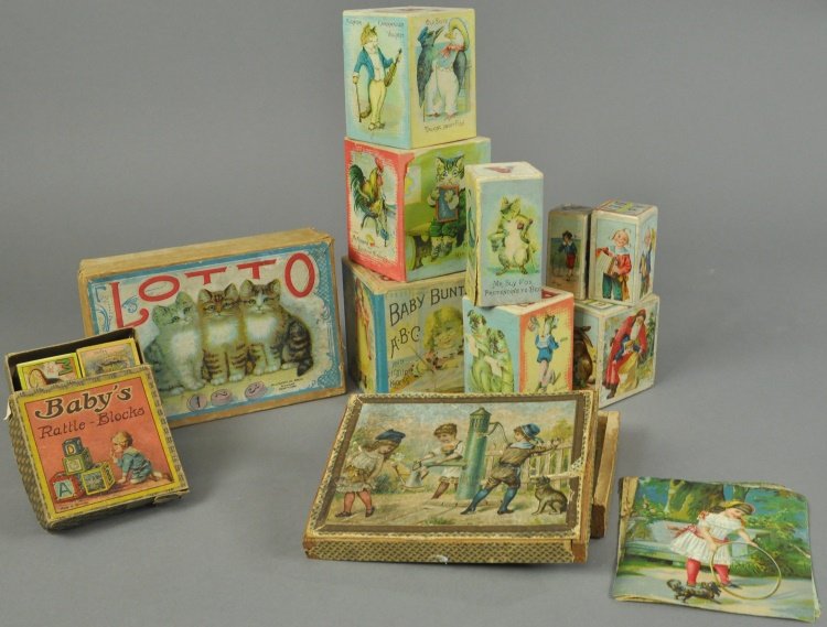 FOUR SETS OF CHILDREN'S PUZZLE BLOCKS (1 of 1)