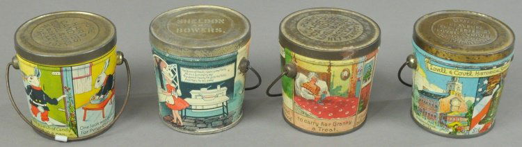 FOUR NURSERY RHYME CANDY TINS (1 of 3)