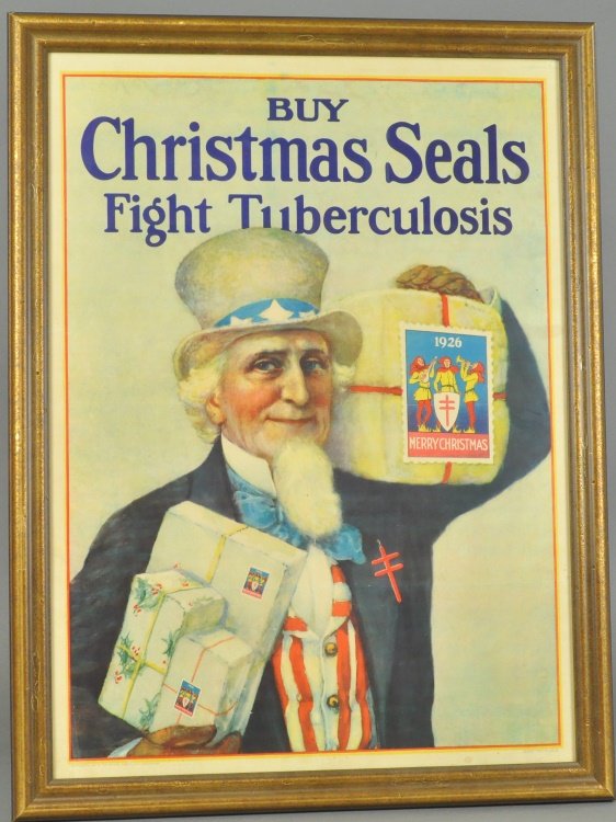 UNCLE SAM CHRISTMAS SEALS POSTER (1 of 2)