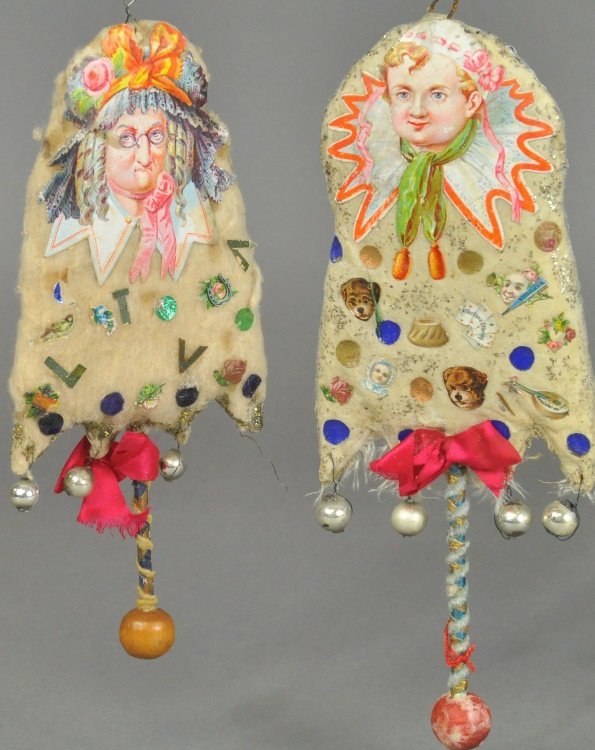 GERMAN DIE-CUTS ON PRESSED COTTON ORNAMENTS (1 of 2)