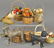 LARGE GROUPING OF DRESDENS AND BASKET ORNAMENTS