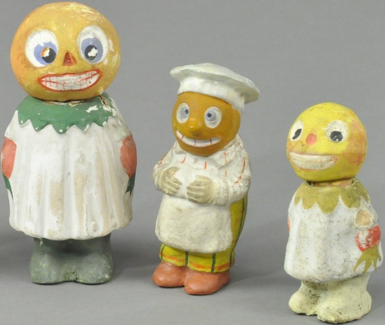 LOT OF 3 GERMAN HALLOWEEN CANDY CONTAINERS (1 of 2)