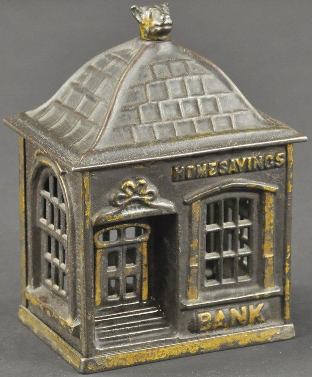 HOME SAVINGS STILL BANK (DOG FINIAL) (1 of 2)