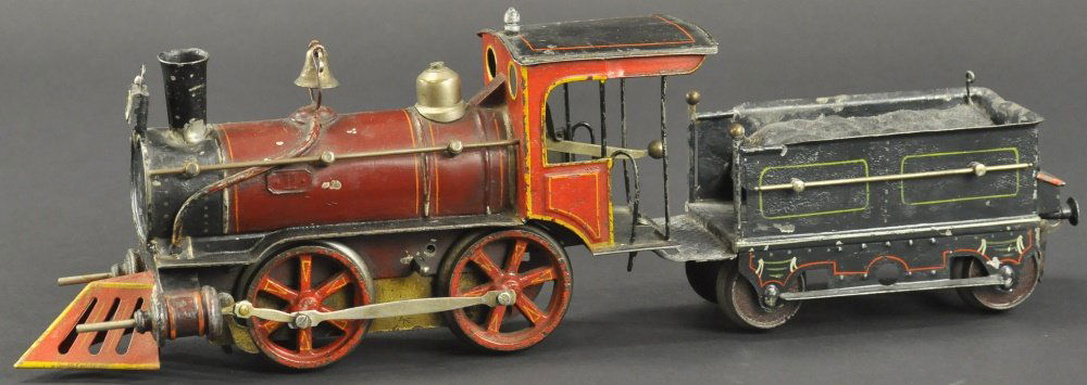 RARE MARKLIN RED LOCOMOTIVE & TENDER