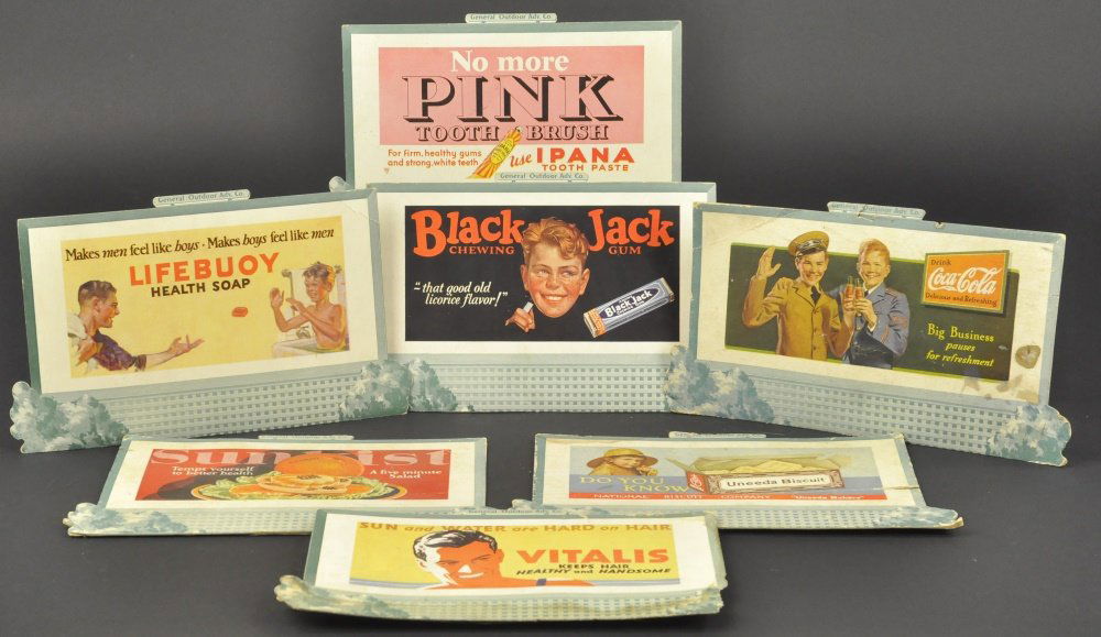 GROUP OF LIONEL CARDBOARD BILLBOARDS (1 of 1)