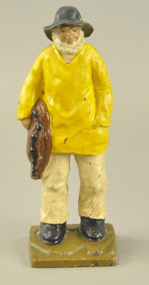 OLD SALT w/FISHING NET DOORSTOP (1 of 2)