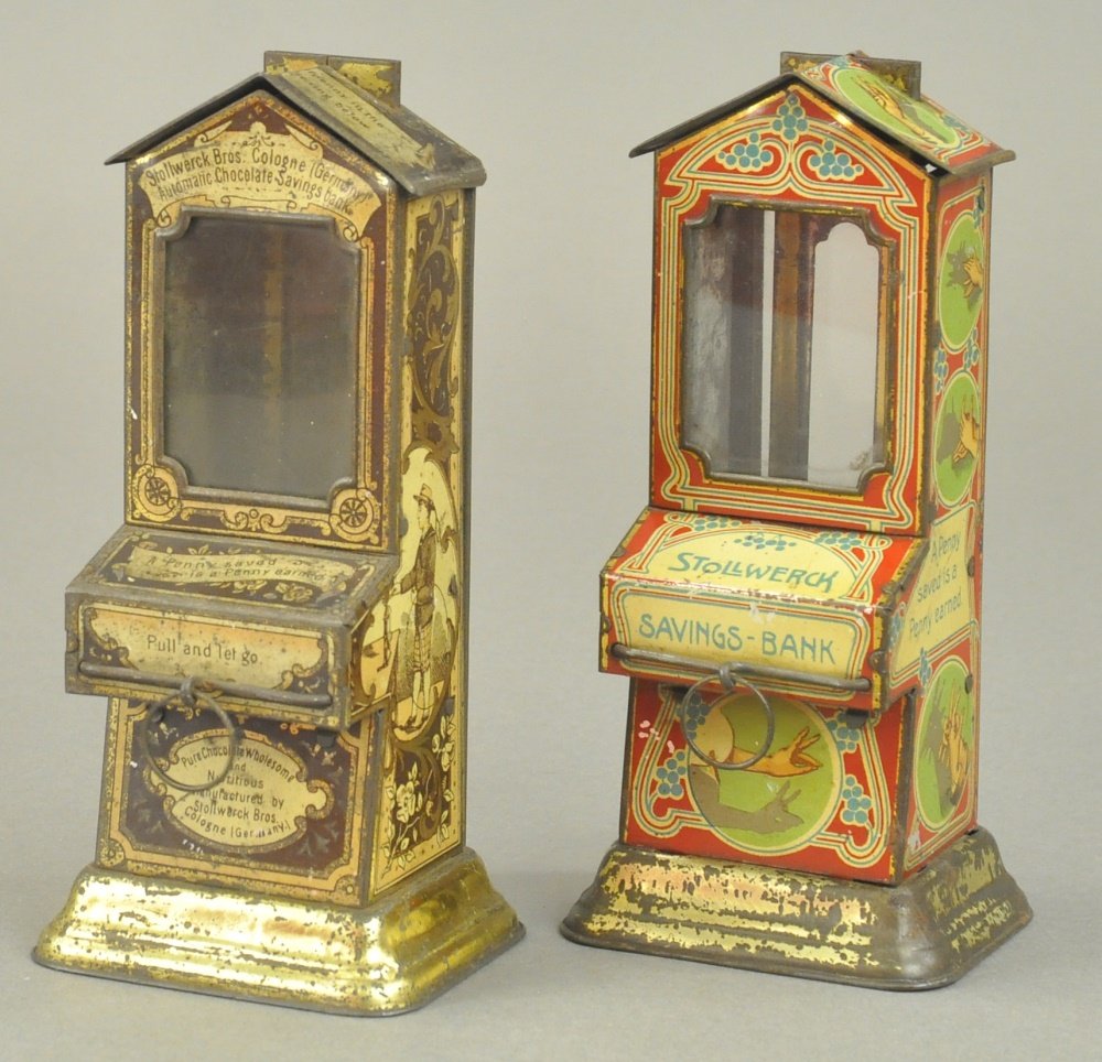STOLLWERCK AUTOMATIC CHOCOLATE SAVINGS BANKS (1 of 2)