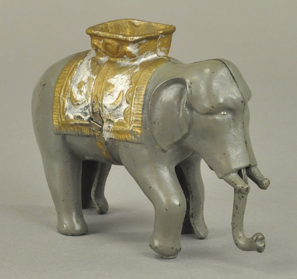ELEPHANT WITH HOWDAH STILL BANK (1 of 2)