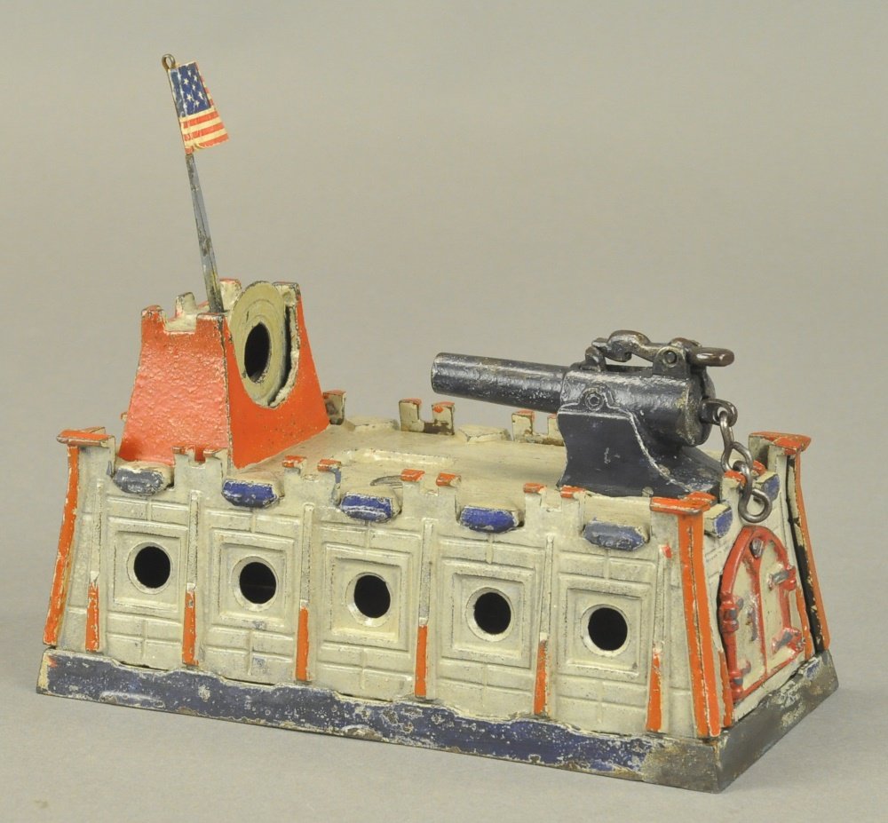 HOLD THE FORT (FIVE HOLES) MECHANICAL BANK (1 of 2)