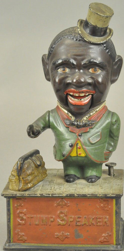STUMP SPEAKER MECHANICAL BANK (1 of 2)