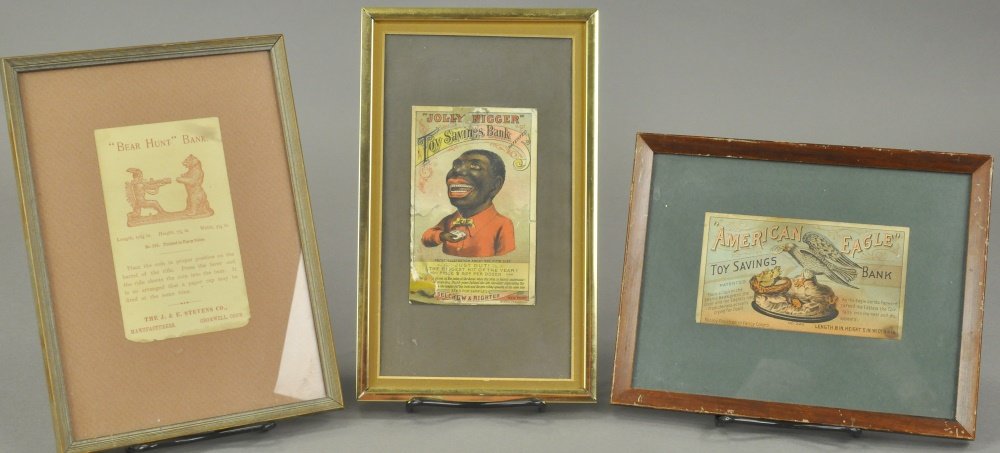 THREE BANK TRADE CARDS (1 of 3)