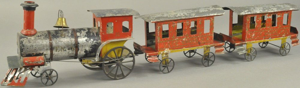 IVES EARLY AMERICAN TIN TRAIN SET (1 of 2)
