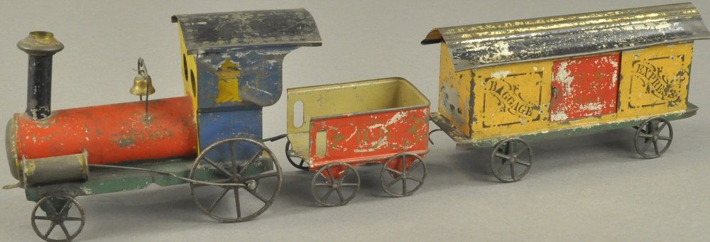 IVES TIN FLOOR TRAIN (1 of 3)