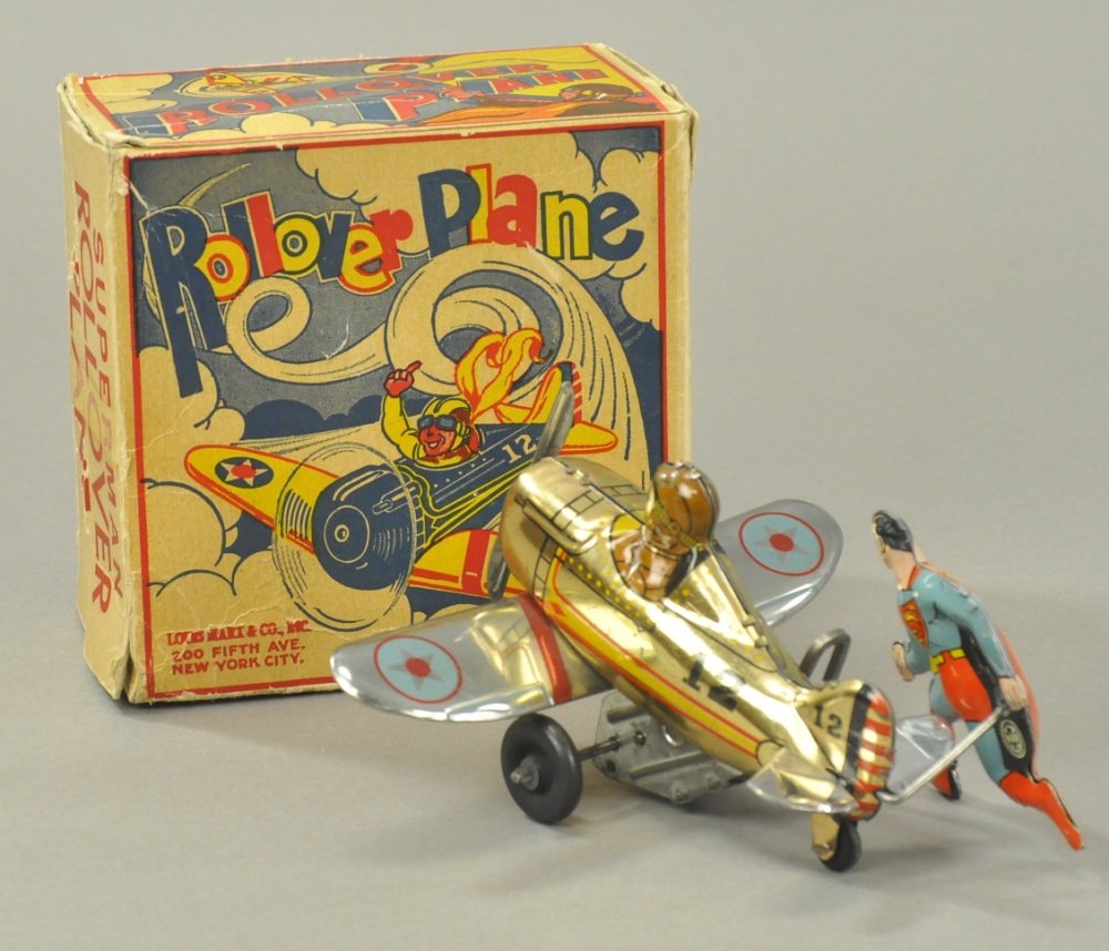 SUPERMAN ROLLOVER PLANE w/BOX (1 of 3)