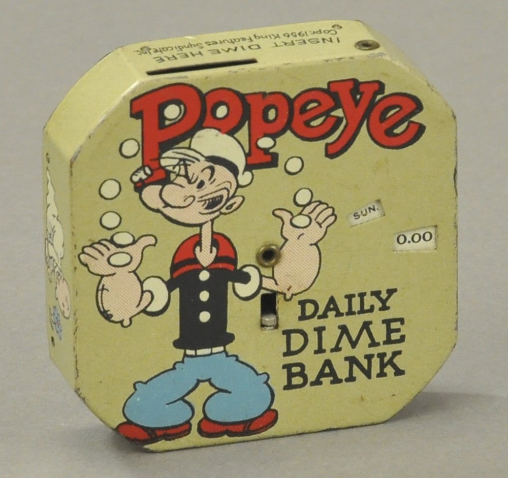 POPEYE DAILY DIME BANK (1 of 2)