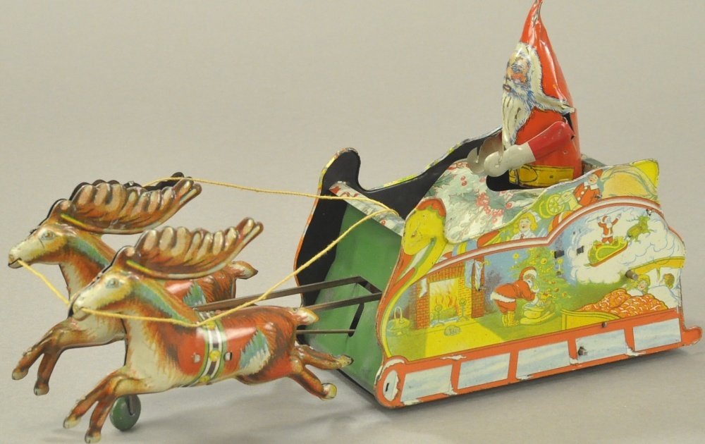 SANTEE CLAUS SLEIGH TOY (1 of 2)