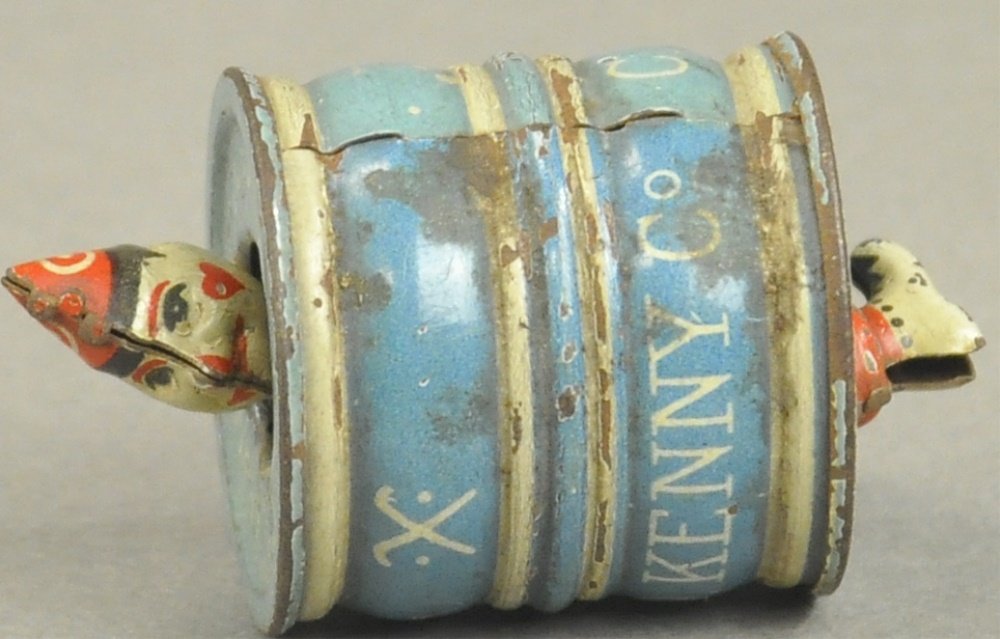 CD KENNEY CLOWN IN BARREL PENNY TOY (1 of 3)