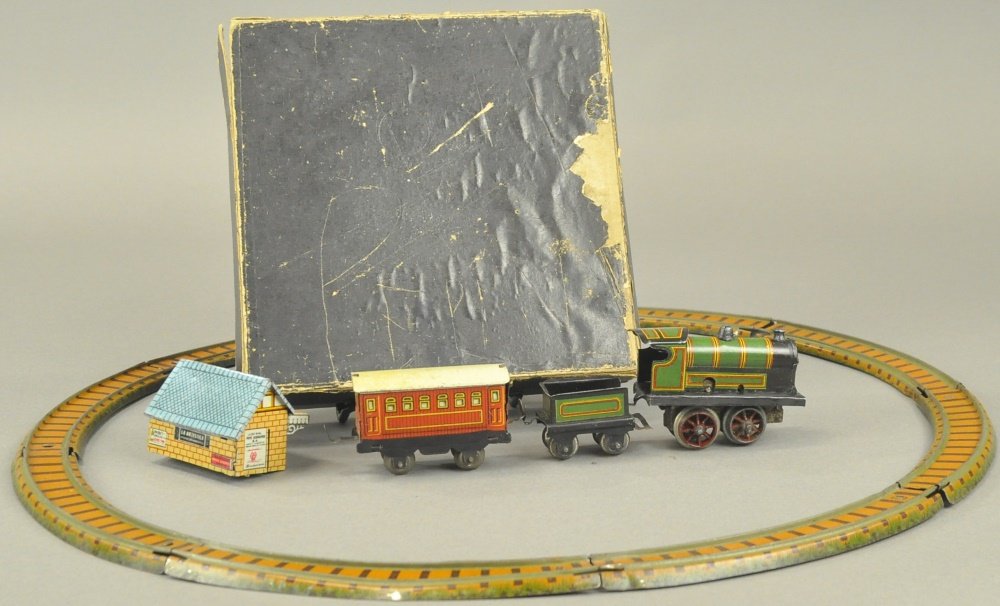 TRAIN SET W/TRACK & BOX PENNY TOY (1 of 4)