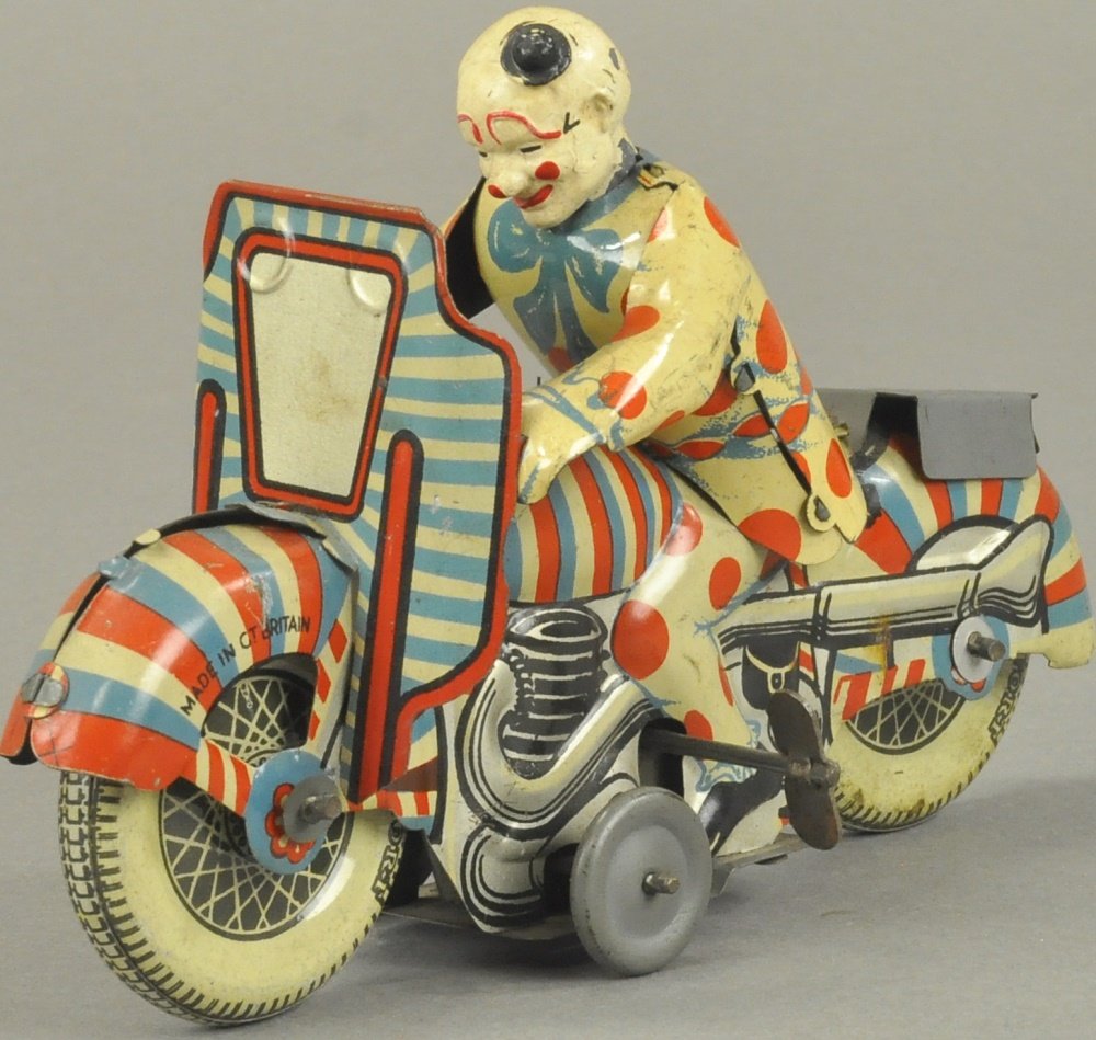 CLOWN RIDING MOTORCYCLE (1 of 3)