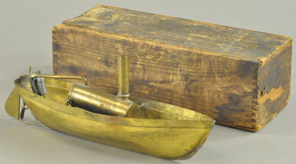 BOXED "LITTLE WONDER" STEAM LAUNCH (1 of 4)