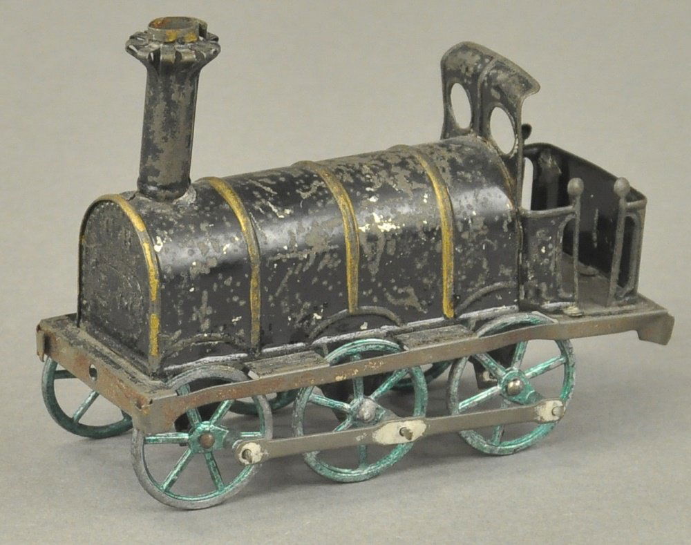 EARLY TALL STACK PENNY TOY LOCOMOTIVE (1 of 2)