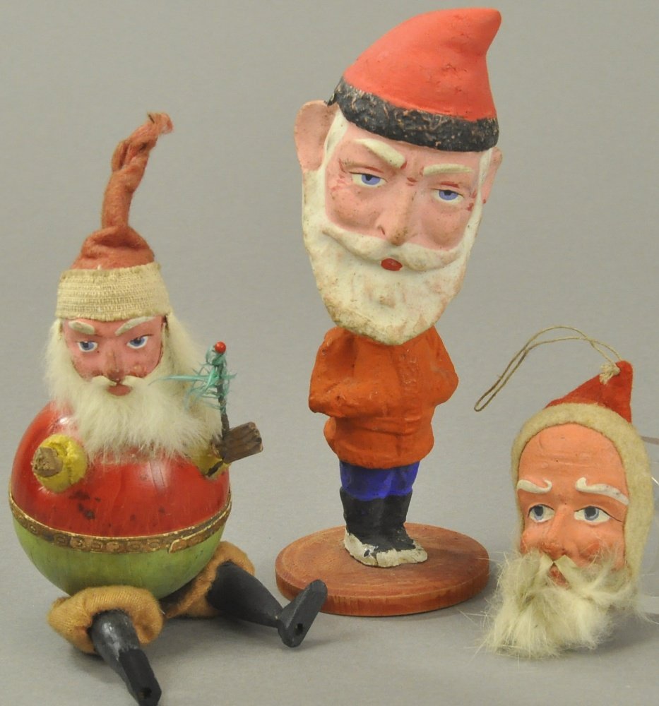 THREE EARLY GERMAN SANTAS (1 of 2)